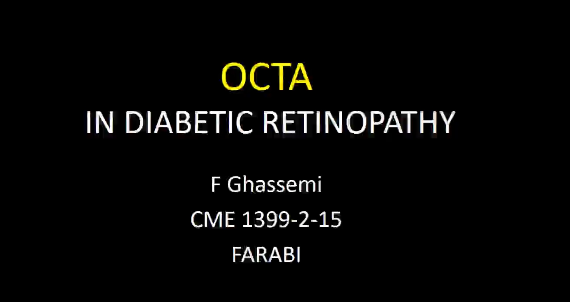 OCTA in Diabetic Retinopathy