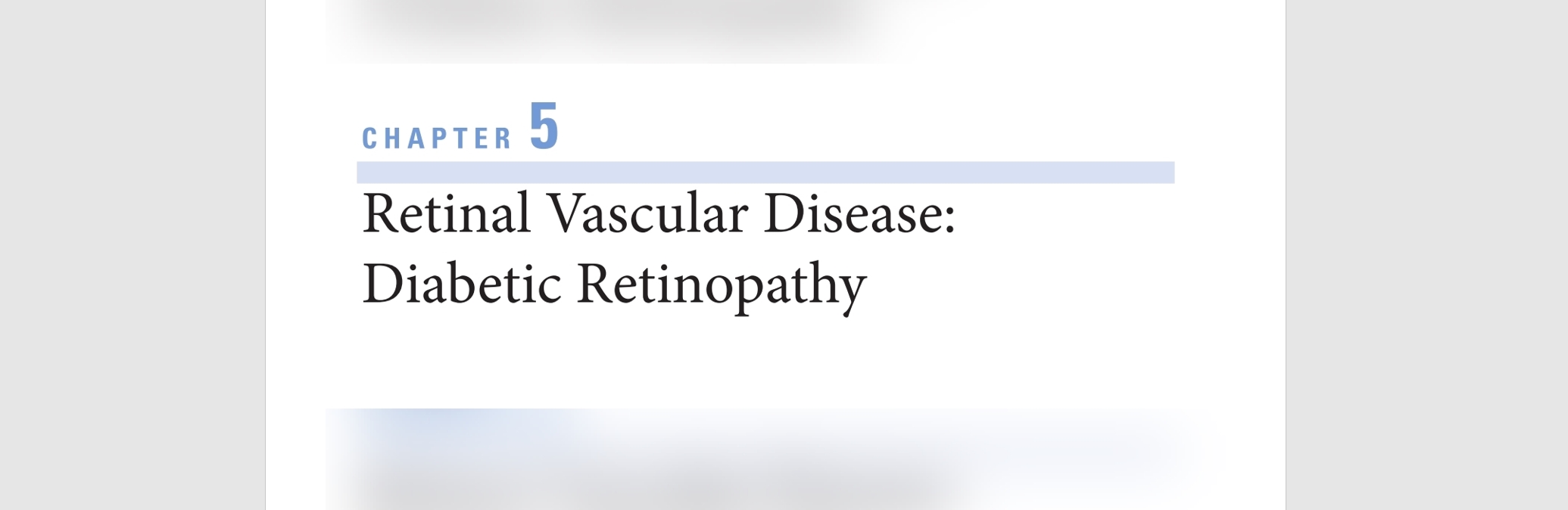 Diabetic Retinopathy