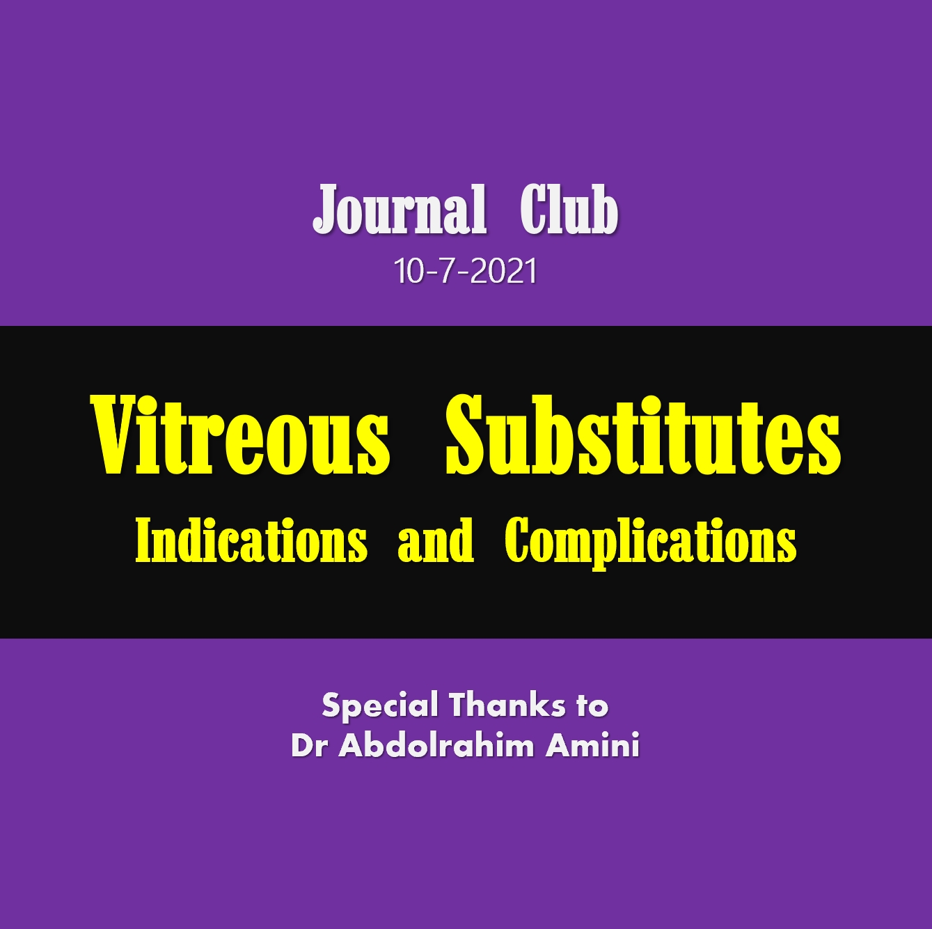Vitreous Substitutes