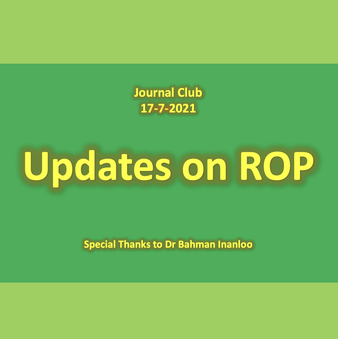 Updates on ROP