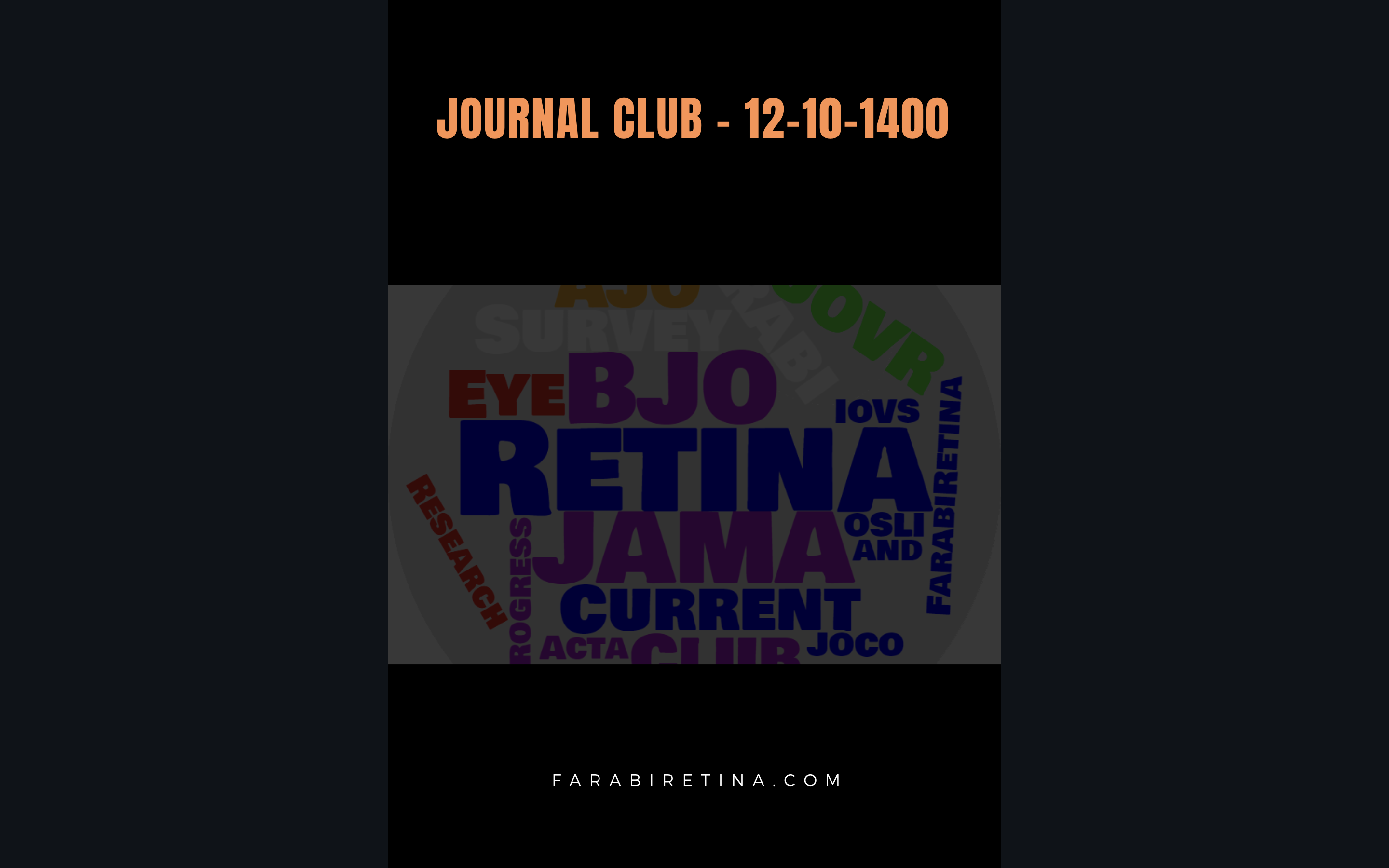 Journal Club – 12-10-1400